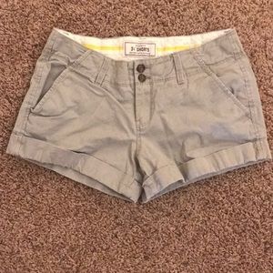 Gray khaki shorts